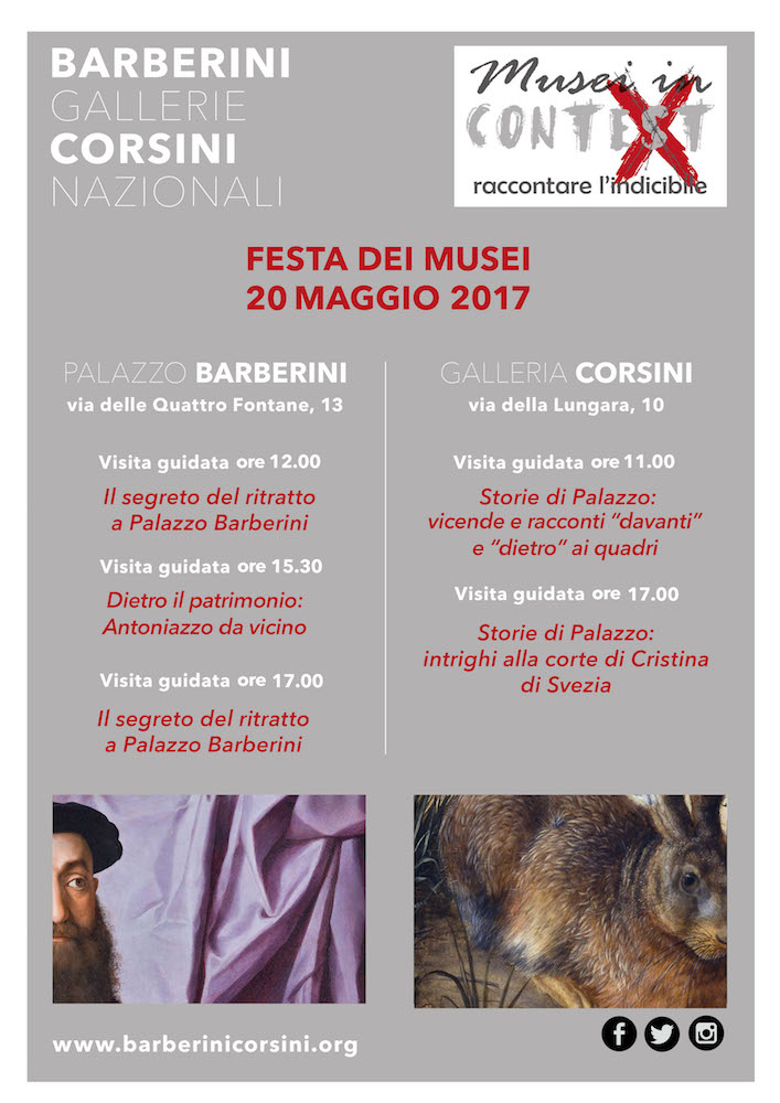 Palazzo Barberini – Festa dei Musei 2017 – sabato 20 maggio