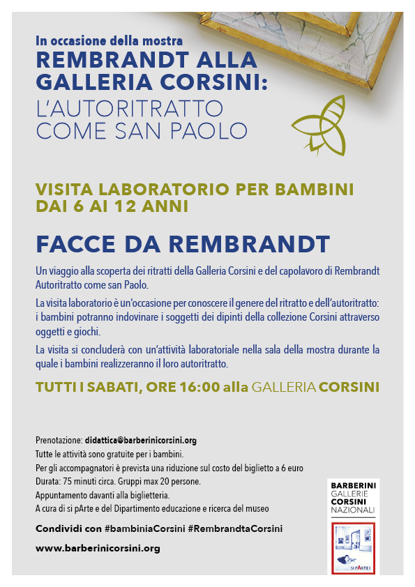 Laboratori per bambini – Facce da Rembrandt